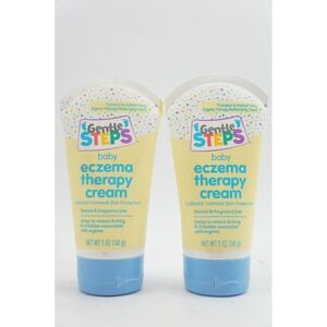 New 2-Pack Gentle Steps Baby Eczema Therapy Cream Colloidal Oatmeal 5oz Each